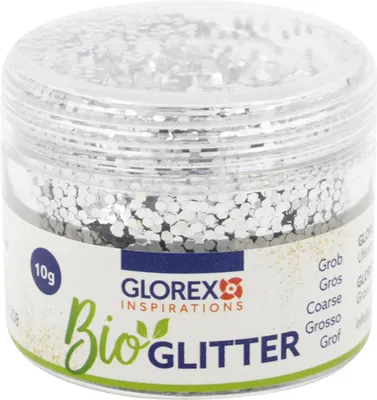 Produktbild von Glitter grob silberfarben 10 g