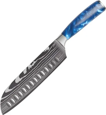Produktbild von Küchenmesser BL-39288 - Santoku in Blau KP39288
