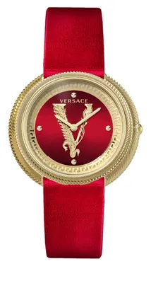 Produktbild von Versace VE2CA0423 Thea rot gold Leder Armband Uhr Damen NEU
