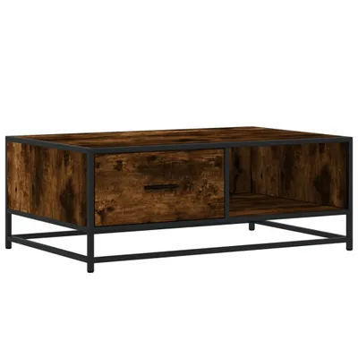 Produktbild von Couchtisch Räuchereiche 90x57x35 cm Holzwerkstoff und Metall