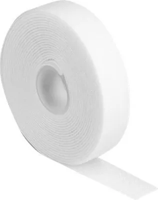 Produktbild von Delock Klettband auf Rolle L 3 m x B 20 mm weiß