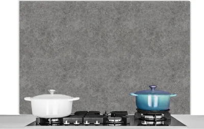 Produktbild von KitchenYeah®  Spritzschutz Küche - Küchenrückwand - Wandschutz für Herd und Spüle - Beton - Textur - Muster 120x80 - Alu-Dibond (Alternative zum Spritzschutz aus Glas) - Hitzebeständig - Herdspritzsch