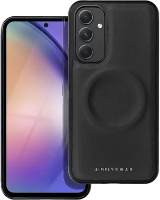 Productafbeelding van Roar Mag Morning Case, telefoonhoesje van eco-leer, beschermhoes voor iPhone 13, zwart