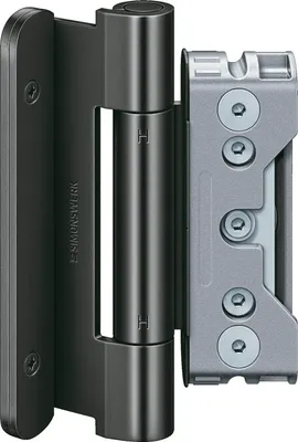 Produktbild von Türband BAKA Protect 4010 3D FD MSTS Stiftsicherung, 1Satz=3Stk. Stahl schwarz
