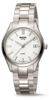 Produktbild von Boccia Uhr Damen 3374-01 Titan, Weiß