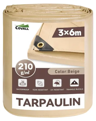 Imagen del producto de Lona impermeable de 3x6 metros con protección UV