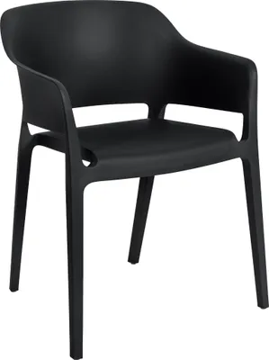 Produktbild von Stapelstuhl HLO-CP115  schwarz