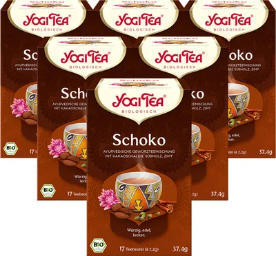 Produktbild von 6 x  YOGI TEA Schoko | 6 x 37,4g