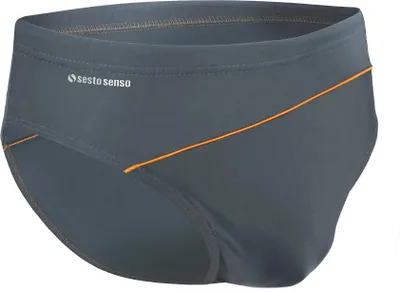 Produktbild von sesto senso Herren Badehose Slip Schwimmhose M bis 4XL Bademode Swimming Shorts BD 413 XL, Graphit