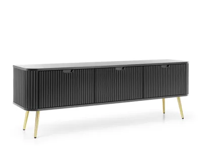 Produktbild von AX LIVING Kommode für TV Salvia 168 cm Breite Modern in Schwarz