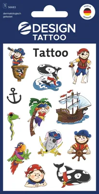 Image de AVERY Zweckform ZDesign Kids tatouages "pirates"
