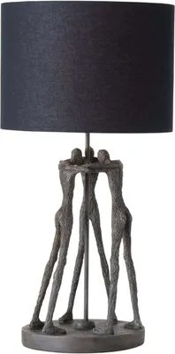 Obrázek produktu pro Stolní lampa "Cali", 36x69cm, ruční výroba, Boltze, šedá / černá