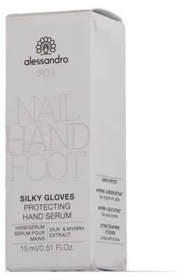 Produktbild von alessandro Silky Gloves, Körperserum, Männer, Weichmachend, CYCLOPENTASILOXANE, DIMETHICONE CROSSPOLYMER, DIMETHICONOL, ZINC OXIDE, PARFUM (FRAGRANCE), JOJOBA..., 15 ml