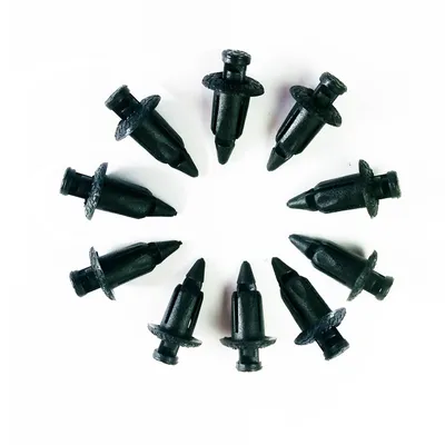 Image de Spreizschrauben PVC 7mm Schwarz 10 Stück