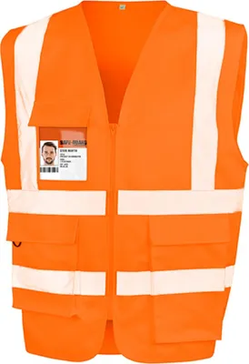 Immagine prodotto di Result Safe-Guard R477X | Gilet di sicurezza in policotone per uso intensivo - Gilet di sicurezza - Colore: arancione fluorescente - Taglia: XXL