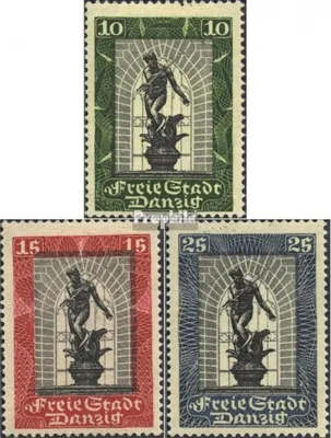 Produktbild von Briefmarken Danzig 1929 Mi 217-219 (kompl.Ausg.) Sonderstempel gestempelt Neptunbrunnen