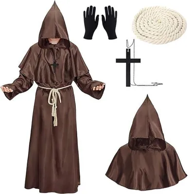 Produktbild von Solidchoice – Mönchskutte mit Kapuze, Kostüm für Halloween und Karneval