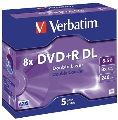 Produktbild von DVD+R Double Layer 8x 8.5GB VE=20x5 Stück