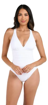 Produktbild von La Blanca Damen Island Goddess Multi Strap Cross Back One Piece Swimsuit Badeanz