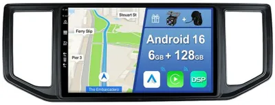 Productafbeelding van [6GB+128GB] Android 12 2 Din Autoradio - Ingebouwd CarPlay/Android Auto, 10.1 Inch, DAB, Stuurbediening