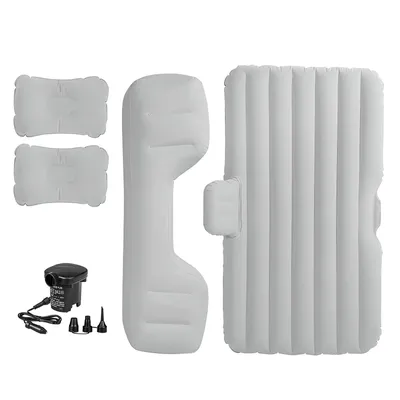 Produktbild von HDeye Auto-Luftmatratzenbett zum Schlafen – Tragbare Luftmatratze mit 2 Kissen & 12V-Pumpe, Grau️