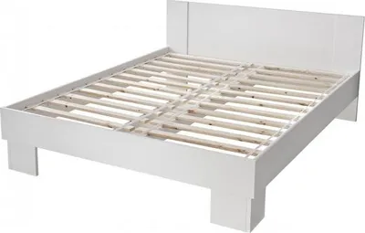 Image de Lit 180x200 cm MARKOS avec sommier et lattes coloris chêne sonoma et blanc