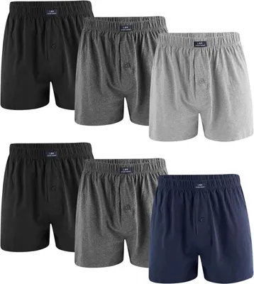 Produktbild von Set mit 6 Baumwoll-Boxershorts für Herren, Größe L