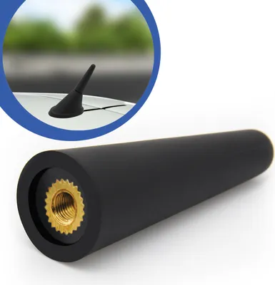 Produktbild von KFZ PKW Auto 5cm Dach Kurz Stab Antenne Gewinde Adapter M4 M5 M6 Radio