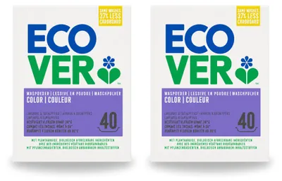 Produktbild von 2 x Ecover Color Waschmittelpulver für Buntwäsche - 3 kg - Vorteilspackung - 2 Stücke