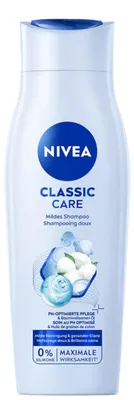 Zdjęcie produktu dla NIVEA Classic Care, 250 ml, Szampon, Użytkownicy nieprofesjonalni, Kobiety, Do wszystkich włosów, Wszystkie kolory