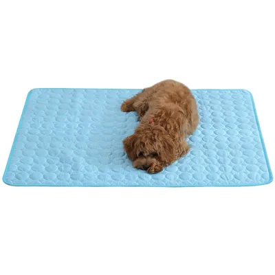 Produktbild von Hundematte Kühlmatte,Rutschfest Haustier Kühlmatte für Hunde,Kühlmatte für Katzen,Haustier Kühlbett für den Innen- und Außenbereich 100x150