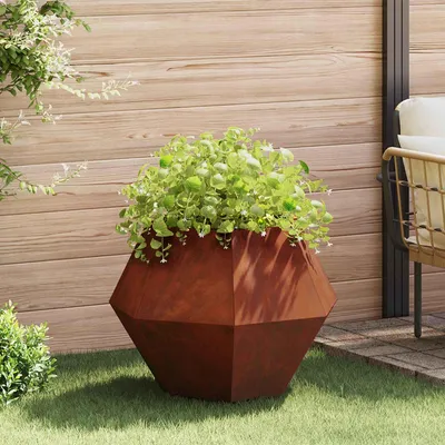 Obrázok produktu pre vidaXL Kvetináč Rusty 75 x 75 x 60 cm Oceľ odolná voči poveternostným vplyvom
