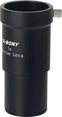 Produktbild von Svbony Barlow Lens 5X, 1,25 palcový kovový Barlow Full Multi Coated Teleskop Příslušenství k okuláru pro planetární pozorování a astrofotografii