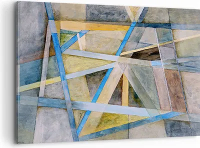 Produktbild von Bild auf Leinwand - Leinwandbild - Abstraktion modern - 100x70cm - Wand Bild - Wanddeko - Leinwanddruck - Bilder - Kunstdruck - Wanddekoration - Leinwand bilder - Wandkunst - AA100x70-3681