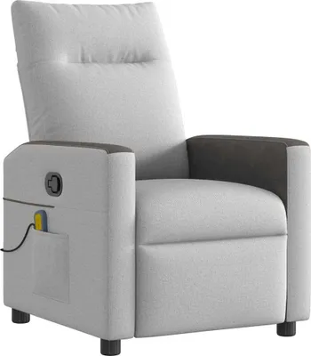 Produktbild von vidaXL Massagesessel Wolkengrau Stoff