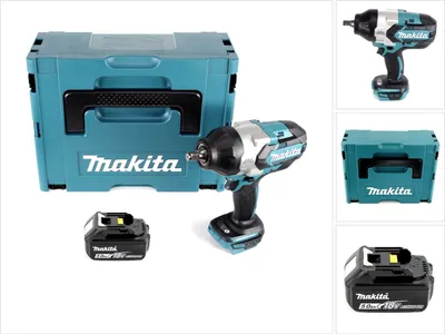 Produktbild von Makita DTW 1002 T1J Akku Schlagschrauber 1/2“ 18V 1000Nm Brushless + 1x Akku 5,0Ah + Makpac - ohne Ladegerät