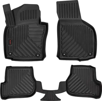 Immagine prodotto di Tappetini auto in gomma 3D Wielganizator per Skoda Octavia II station wagon, liftback (2004-2013) – neri, bordo alto, set 4 pz
