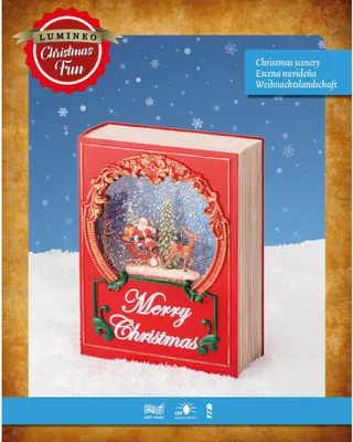 Produktbild von Lumineo Buchcover mit Weihnachtslandschaft mit LED-Beleuchtung und Musik