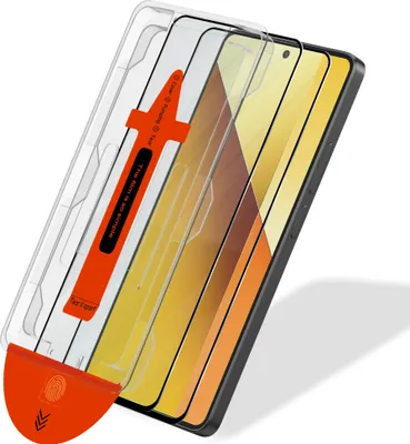 Obrázek produktu pro 2-balení Xiaomi Redmi Note 13 5G Ochranné sklo na displej - Tvrzené sklo | [Automatická instalace] - Bez bublin