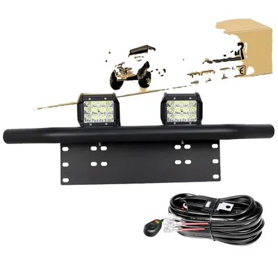 Productafbeelding van LED-lichtbalk, hoge helderheid, duurzame constructie, 4 stuks, 2x36W, met kabel