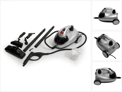 Zdjęcie produktu dla Clatronic DR 3280, Cylindryczna myjka parowa, 1,5 l, Czarny, Szary, 1500 W, 230 V, 50 Hz