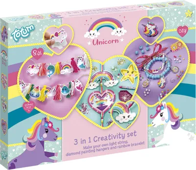 Zdjęcie produktu dla Kreatywny zestaw DIY 3 w 1, bransoletki, ozdoby i girlanda