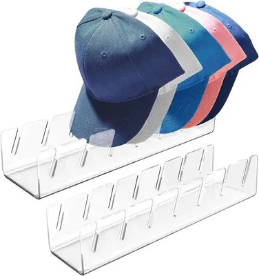 Produktbild von Acryl Organizer für Baseball Caps - Set von 2 - Für 14 Mützen