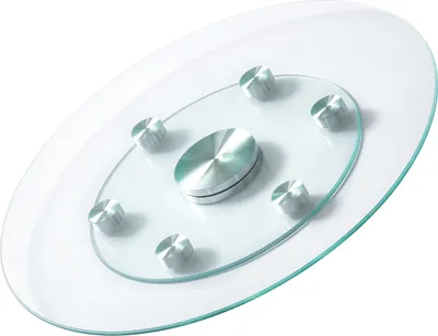Zdjęcie produktu dla Obrotowa taca VEVOR 61 cm (obrotowa 360°, okrągła, przezroczysta) obrotowa taca wykonana z hartowanego szkła, płynny i cichy obrót