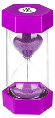 Produktbild von Sanduhr 10 Minuten - Zeitmesser für Spiele und Alltag - Violett