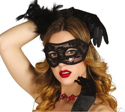 Immagine prodotto di maschera sexy in pizzo nero per donne