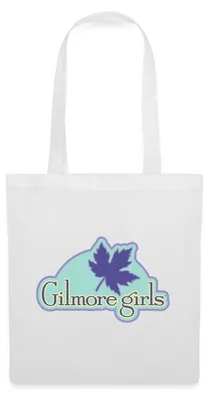 Produktbild von Spreadshirt Gilmore Girls Logo Stoffbeutel, One size, Weiß