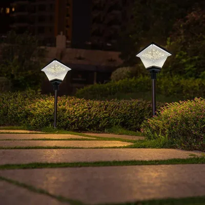 Produktbild von Solar Gartenpoller Dämmerung IP65 2W - Warmweiß 2300K - 3500K