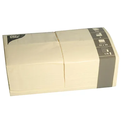 Produktbild von Papstar 84579, Cremefarben, Seidenpapier, Einfarbig, 46 g/m², 330 mm, 330 mm
