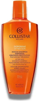 Obrázek produktu pro Collistar After Sun Shower-Shampoo Moisturizing Restorative, Sprchový gel, 400 ml, Dospělí, Unisex, Tělo a vlasy, Čisticí, Změkčující
